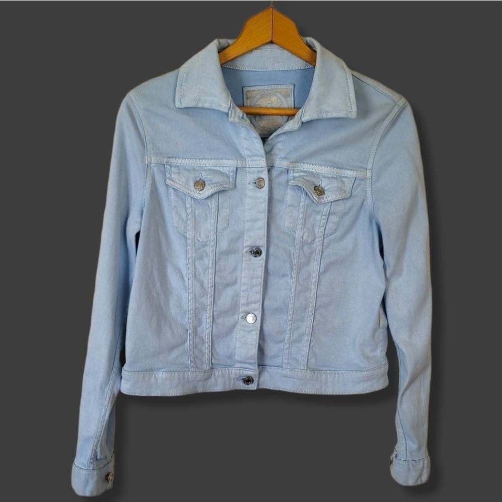 Michael Kors baby blue denim jacket size M
